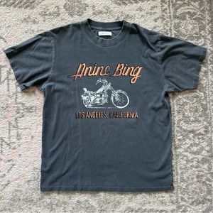 Anine Bing Lili gun powder motorcycle tee